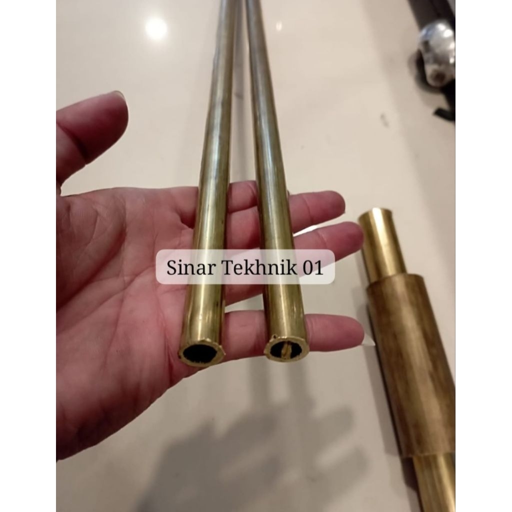 Pipa Kuningan Diameter Od 9mm x Id 4,5mm x P 500mm Kuningan