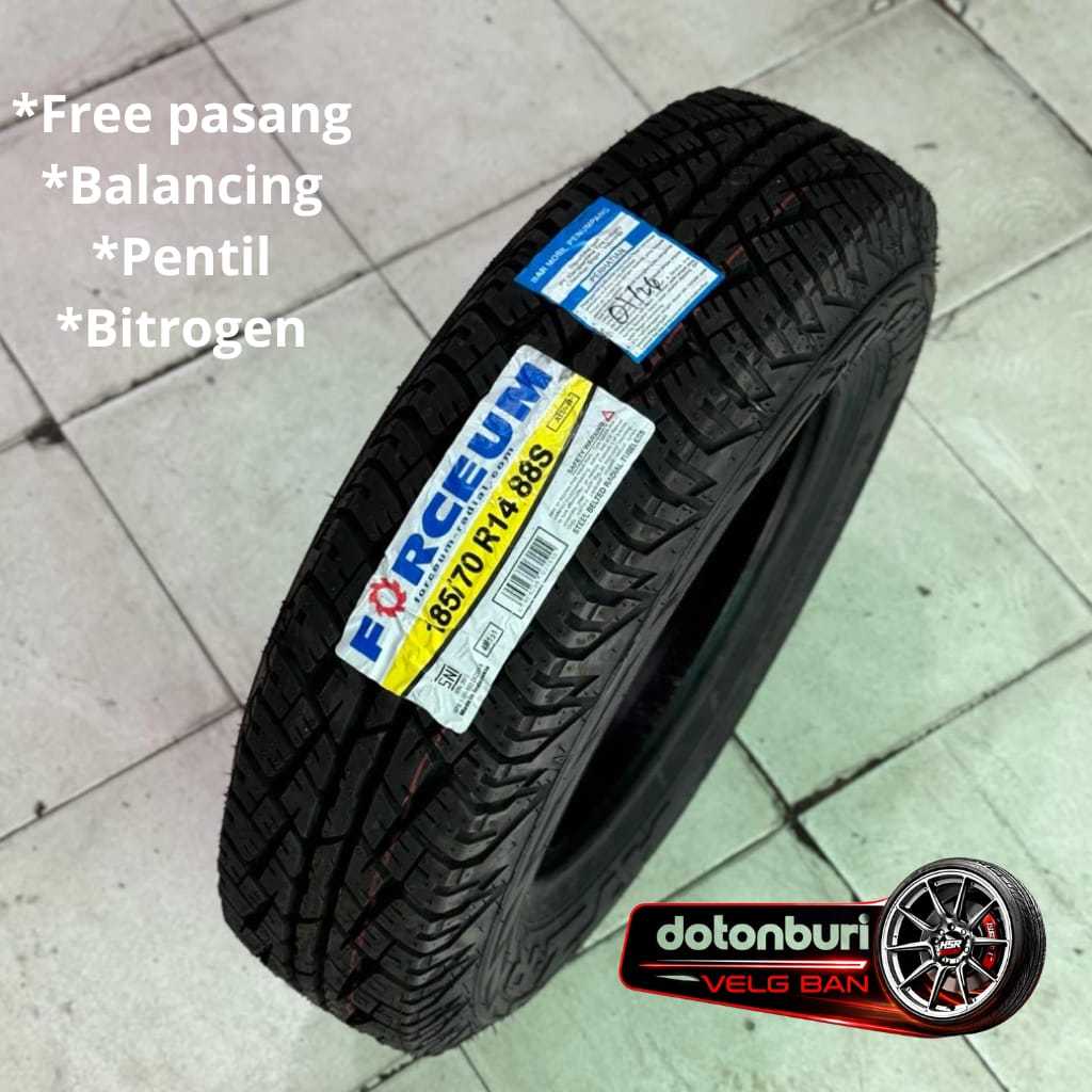 BAN MOBIL MUATAN RAGI SEMI KASAR UKURAN 185 70 R14 BAN MOBIL FORCEUM ATZ R 185 70 RING 14