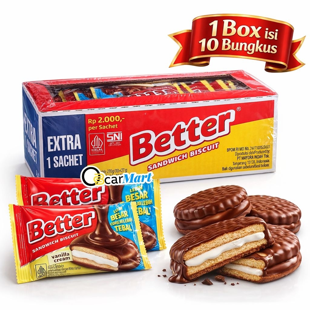 Biskuit BETTER Renceng isi 10 Sandwich Biskuit