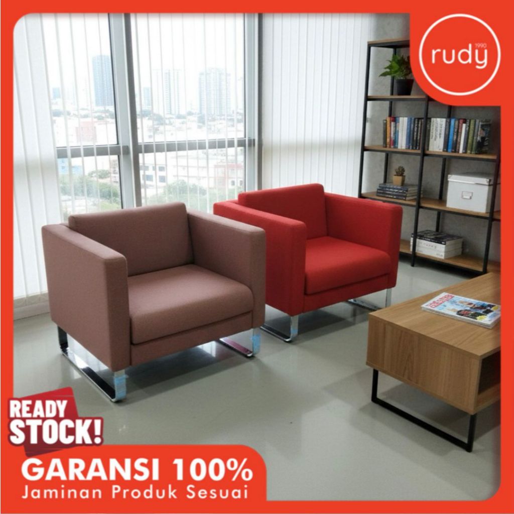 Kursi Sofa Averio Minimalis Modern - Kursi Cafe & Lounge Estetik - Sofa Single Berkualitas