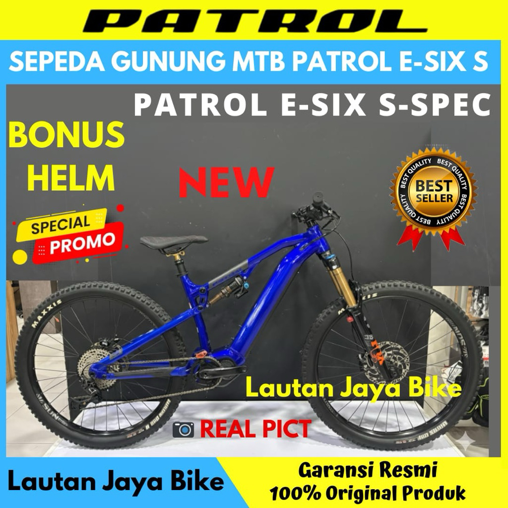 Sepeda Gunung MTB E-Bike Patrol E-Six S-Spec 2022