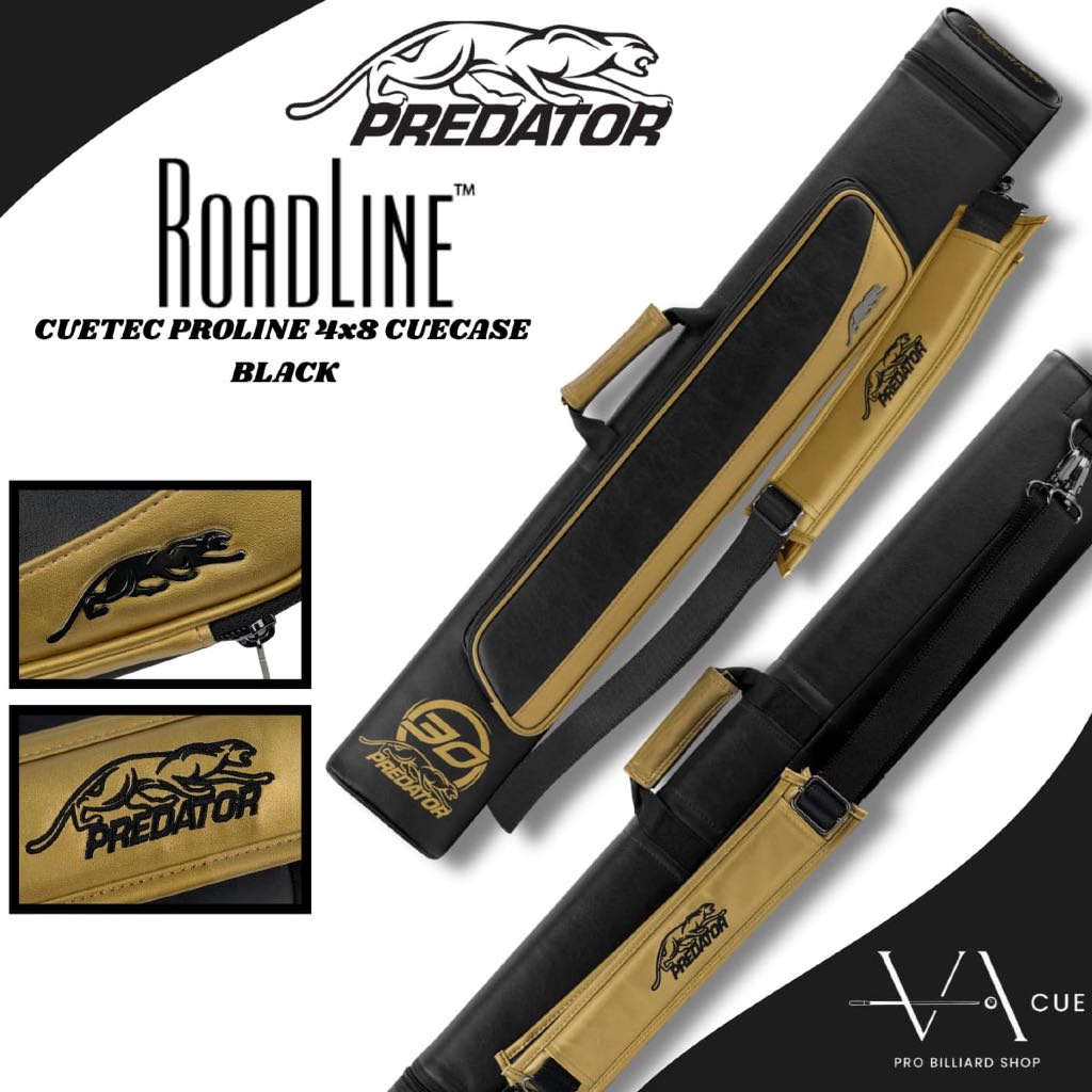 PREDATOR ROADLINE GOLD 30TH ANNIVERSARY 3X5 HARD CUE CASE - TAS BILLIARD PREDATOR ROADLINE 30TH ANNI