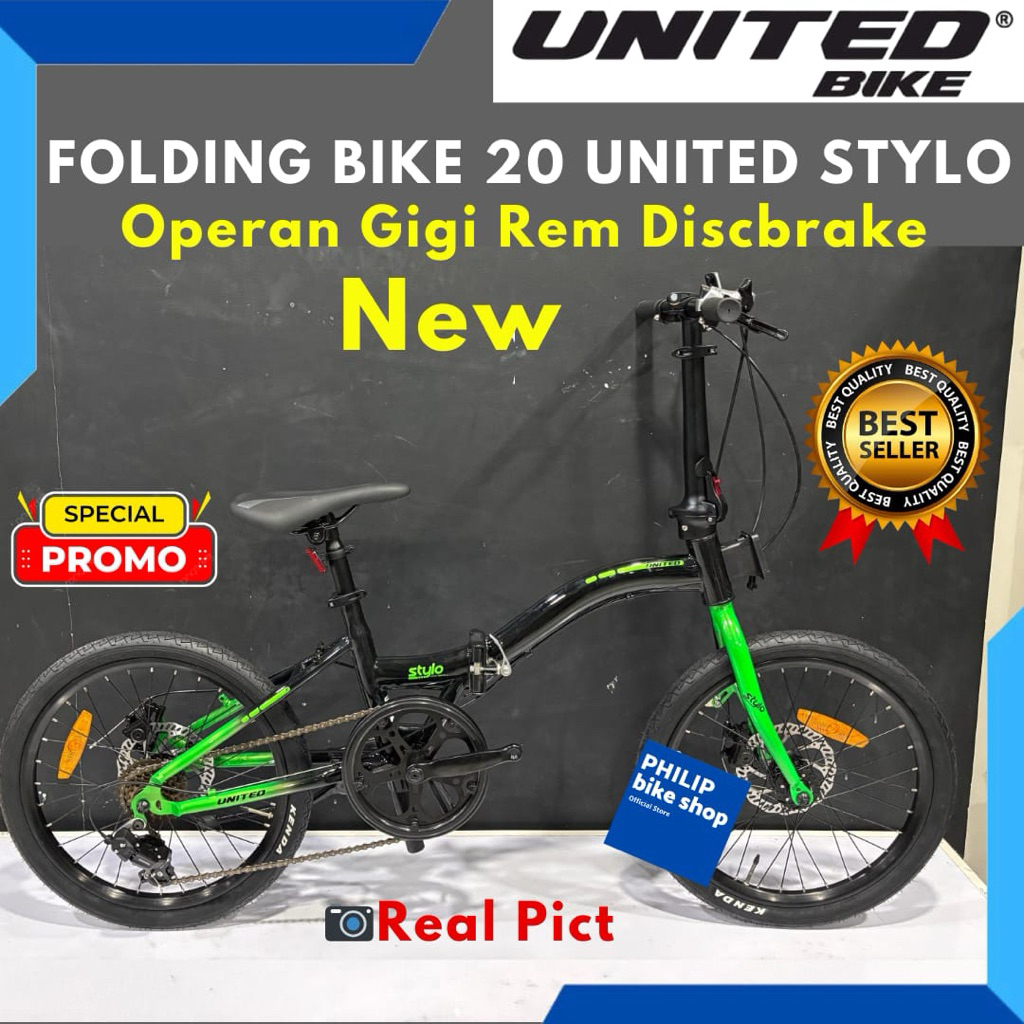 Sepeda Folding Bike 20 United Stylo Terbaru