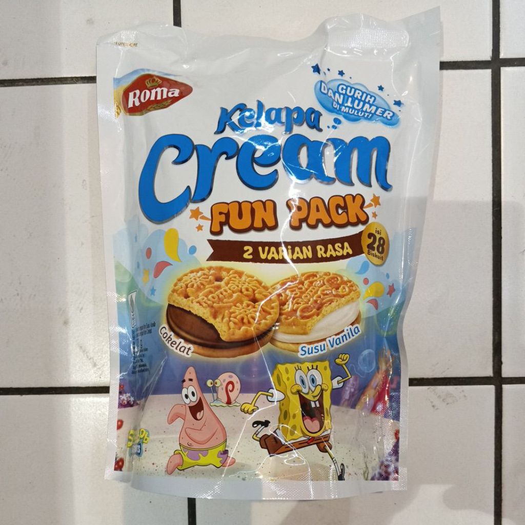 Roma Kelapa Cream Fun pack Coklat Vanila