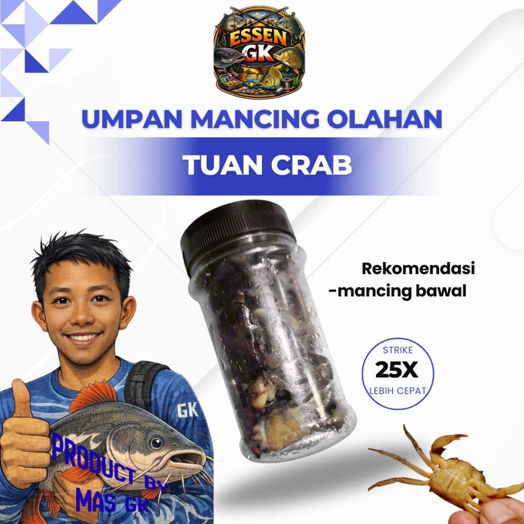 Umpan mancing galatama ikan bawal yuyu sungai