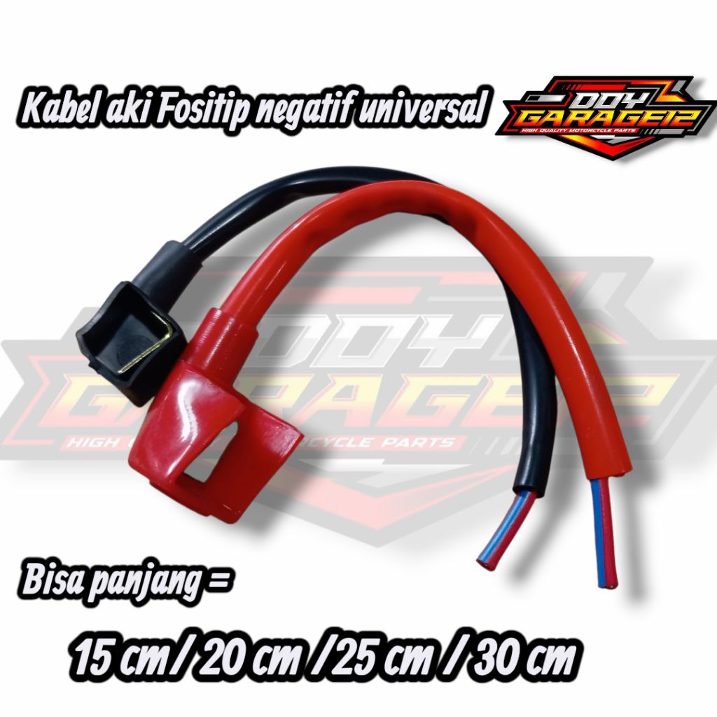 Kabel Aki Positif Negatif Set Semua Jenis Motor Bebek Metic Kabel Aki Universal Bisa Untuk Semua Jen