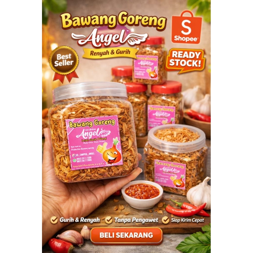bawang goreng medan asli uk.250gr