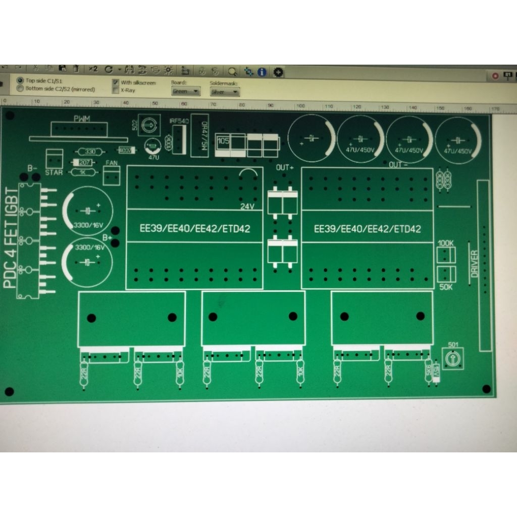 PCB PDC IGBT 4 fet Jumbo new