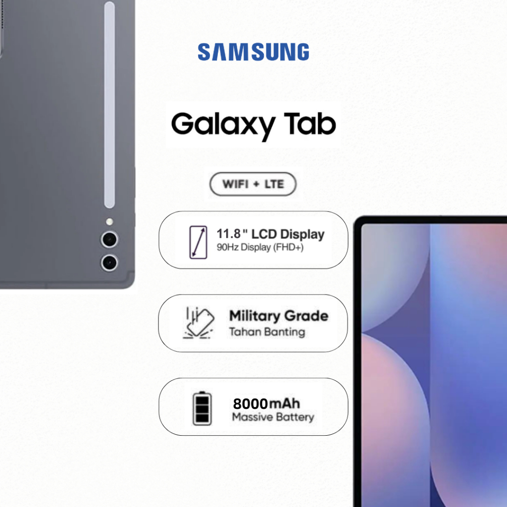 Samsung Galaxy S9 Tab 11 Inch | 5G/4G LTE | 16GB RAM 512GB ROM | Dual SIM | Android Tablet