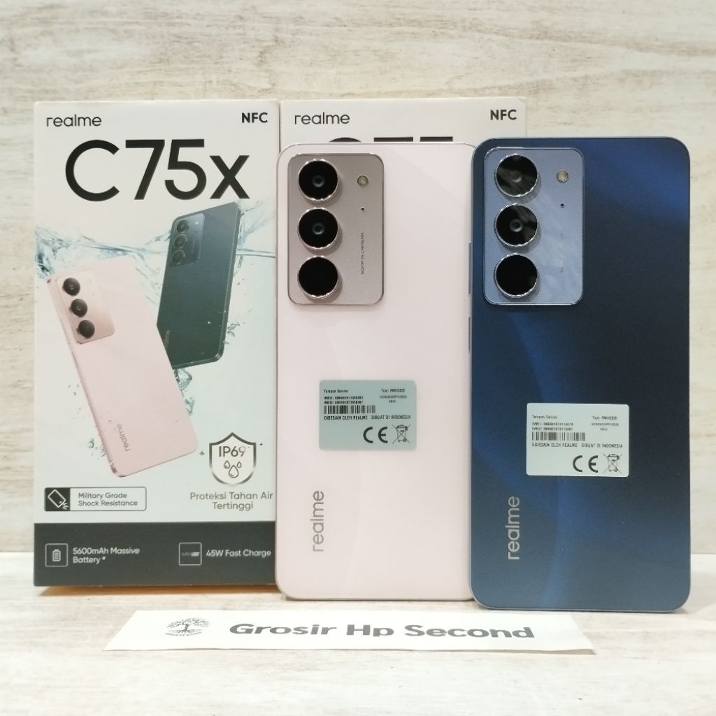 REALME C75X NFC 8/128GB HP SECOND FULLSET