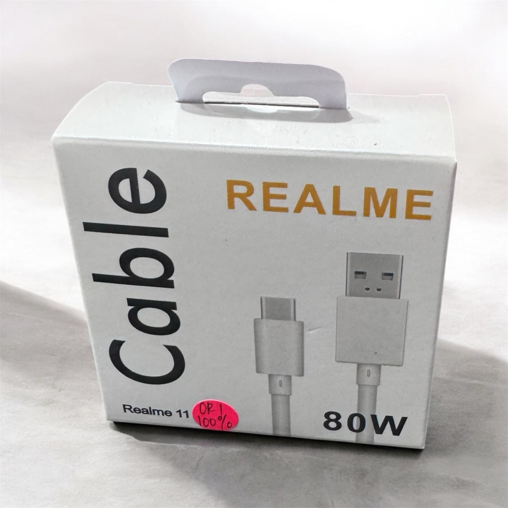 (100%) Kabel Data Realme Super Dart Flash Charge & Fast Charging 30W 33W 45W 50W 65W 67W 80W USB TYP