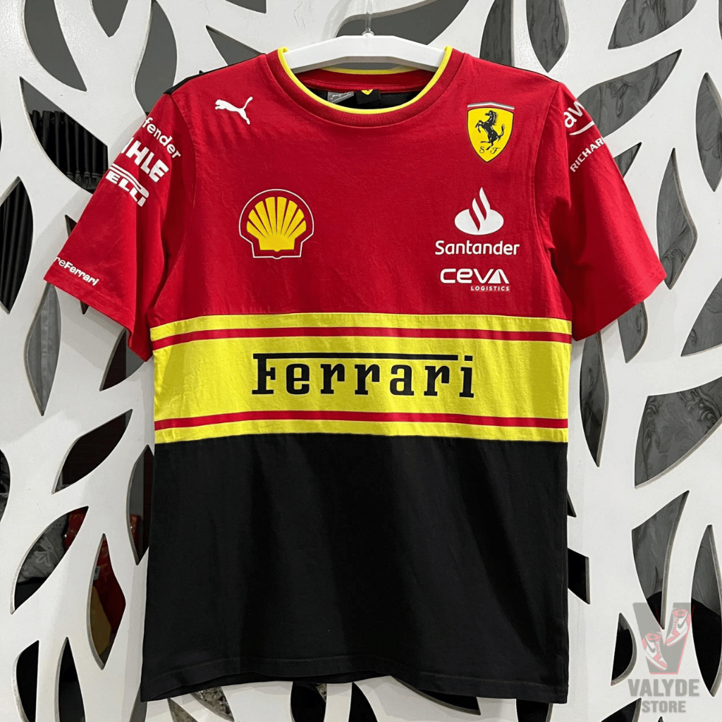 [Second/Size S] Baju Kaos Scuderia Ferrari Formula One Team Monza GP 2023