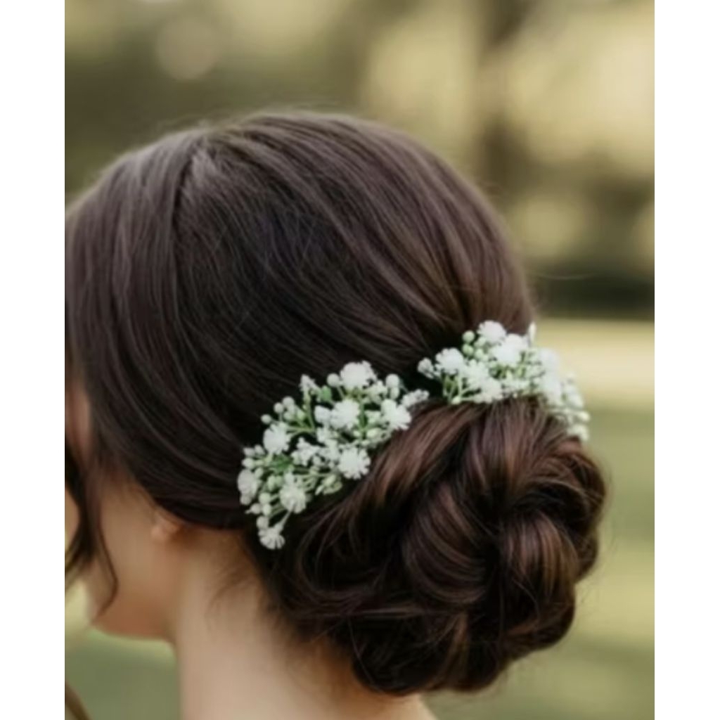 ​Hiasan Rambut Sanggul Bunga Modern - Aksesoris Rambut Pesta Kebaya & Pengantin - Hairpiece Bunga Ca