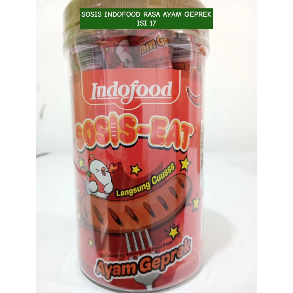 SOSIS EAT INDOFOOD RASA AYAM GEPREK (PEDAS)
