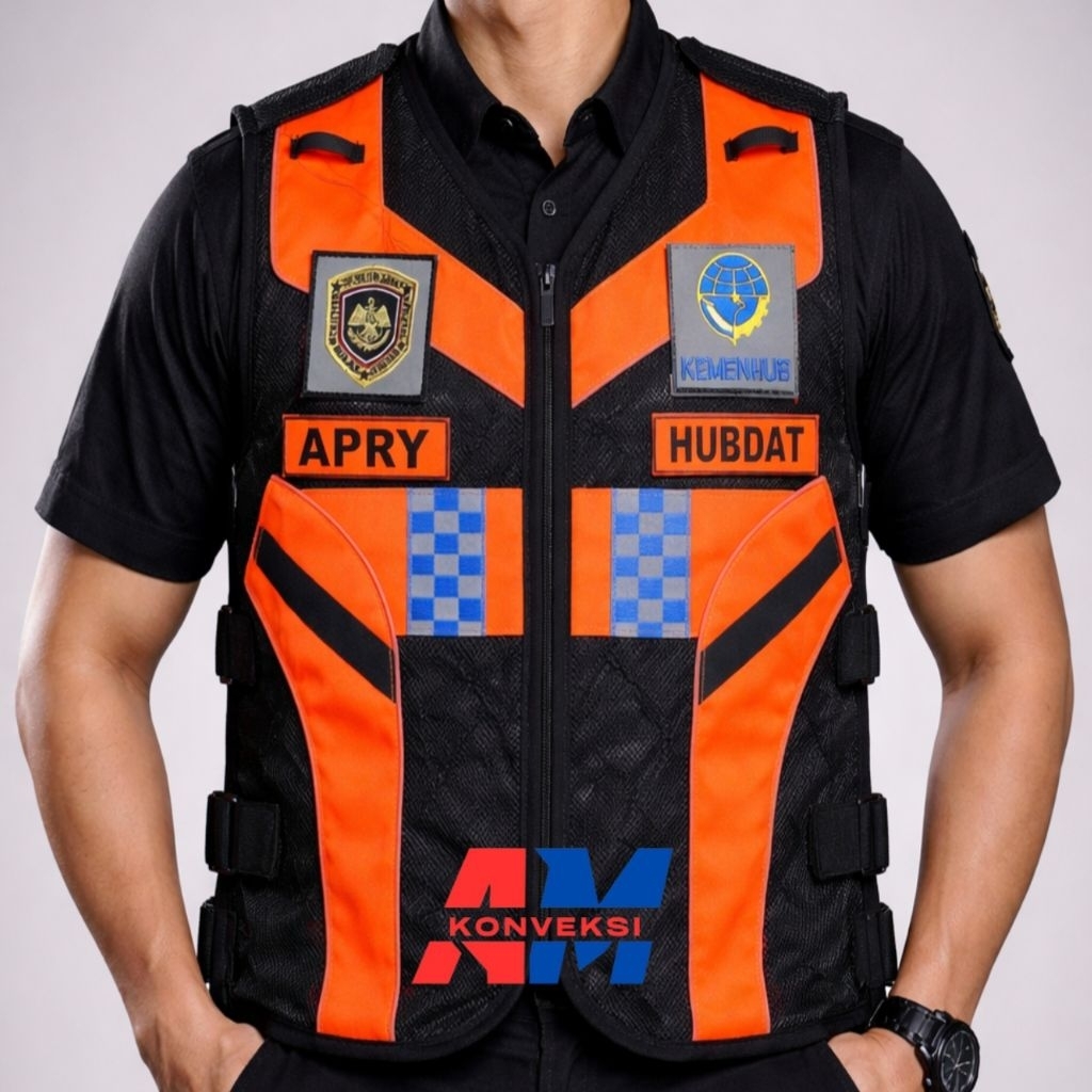 rompi kemenhub jaring fremium rompi kemenhub terbaru