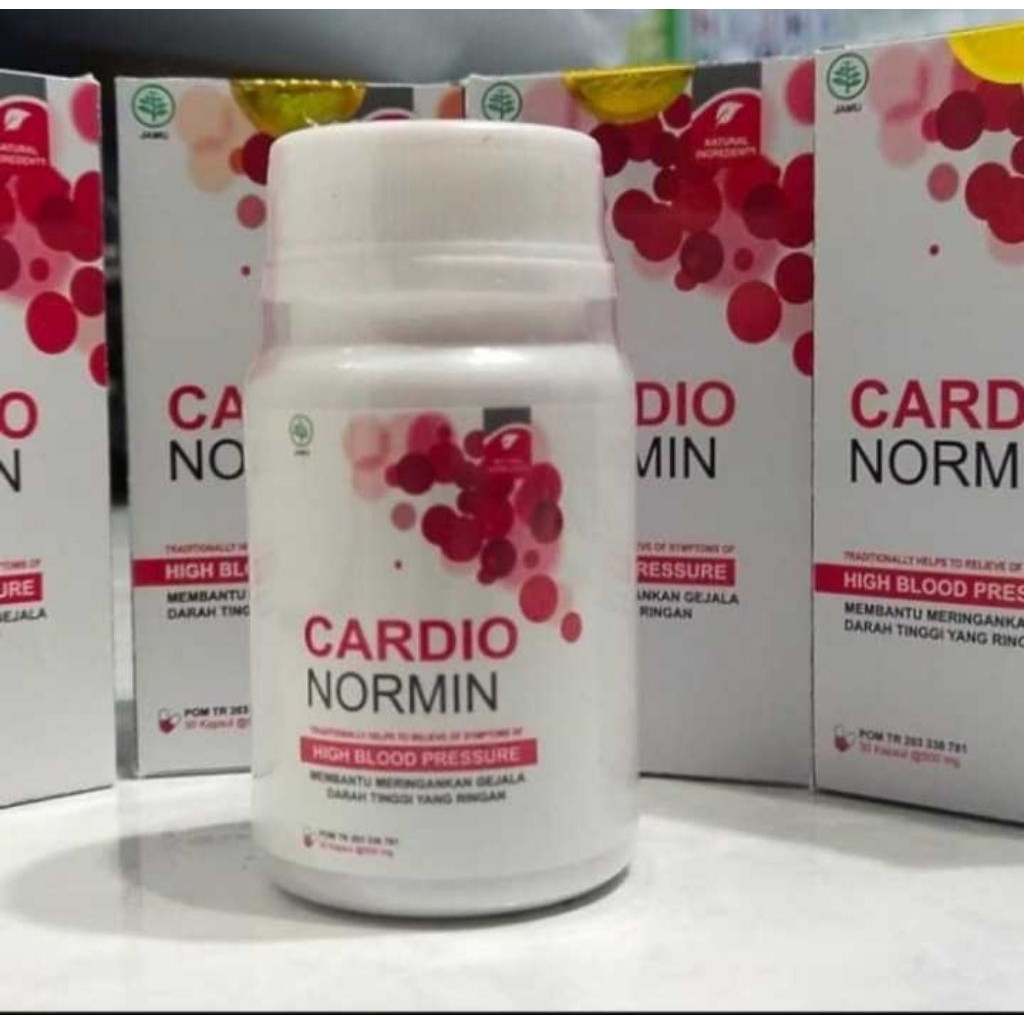 CARDIO NORMIN SUPLEMEN HERBAL UNTUK HYPERTENSI JANTUNG isi 30 kapsul Asli Original