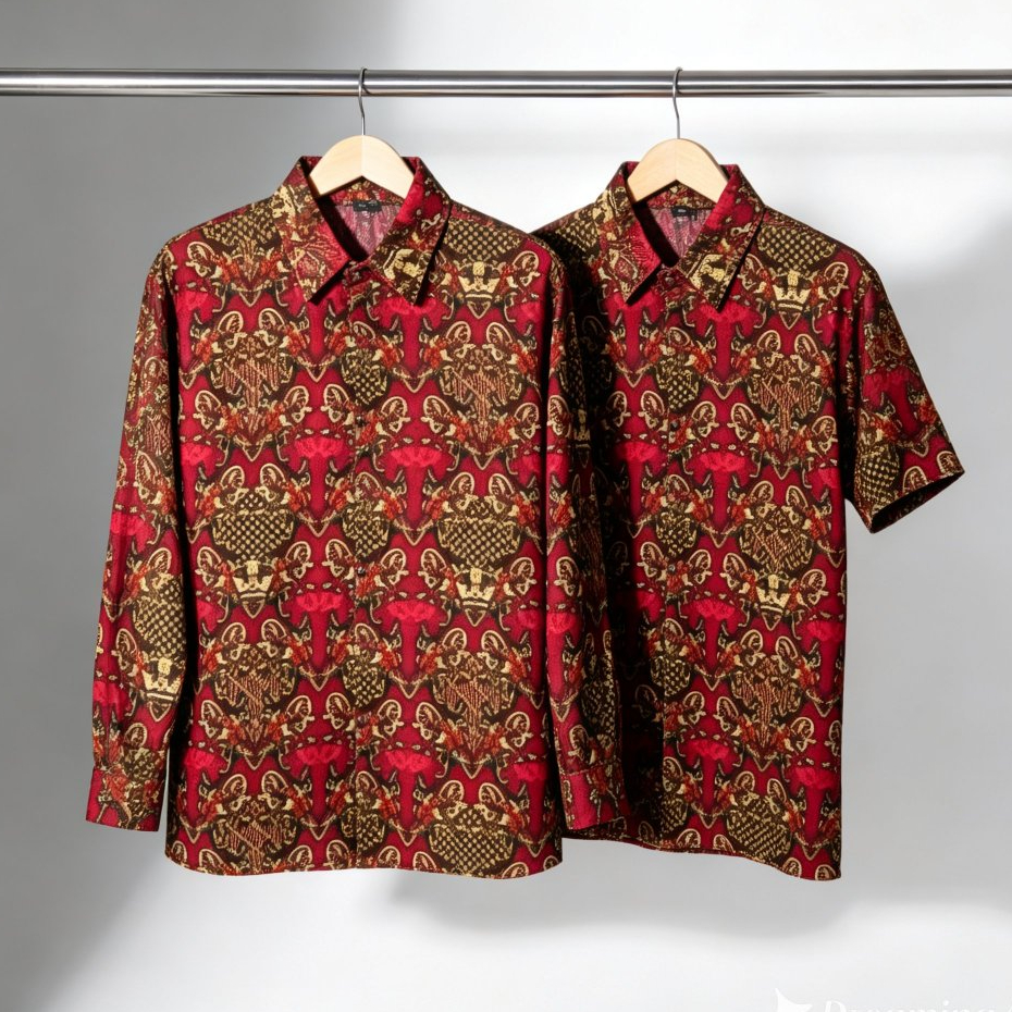 Seragam Batik Sekolah SD MI Motif Kujang | Kemeja Batik Anak Laki Perempuan Unisex | Baju Batik SD M