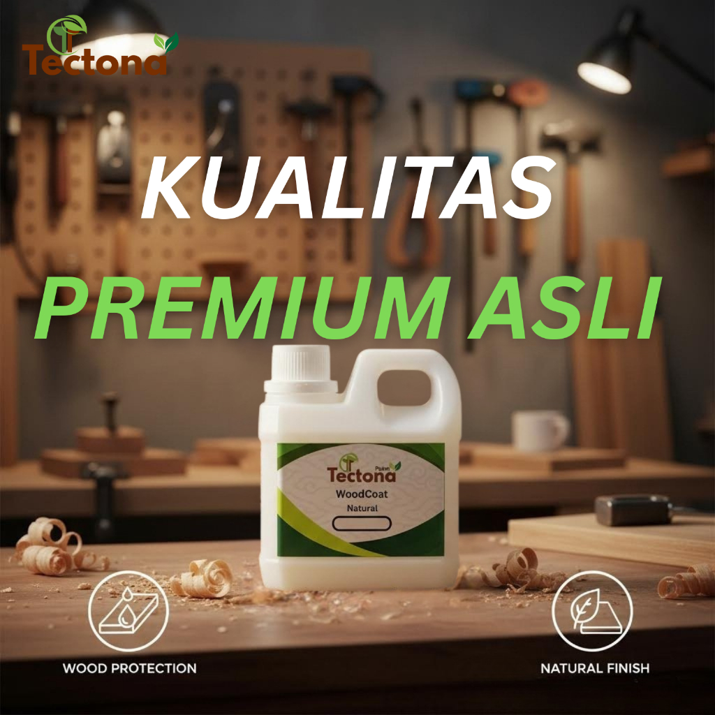 Plitur Bening Pelapis Kayu Anti Gores  Anti Air Glossy & Doff Politur Woodcoat Tectona Paint 500ml 2