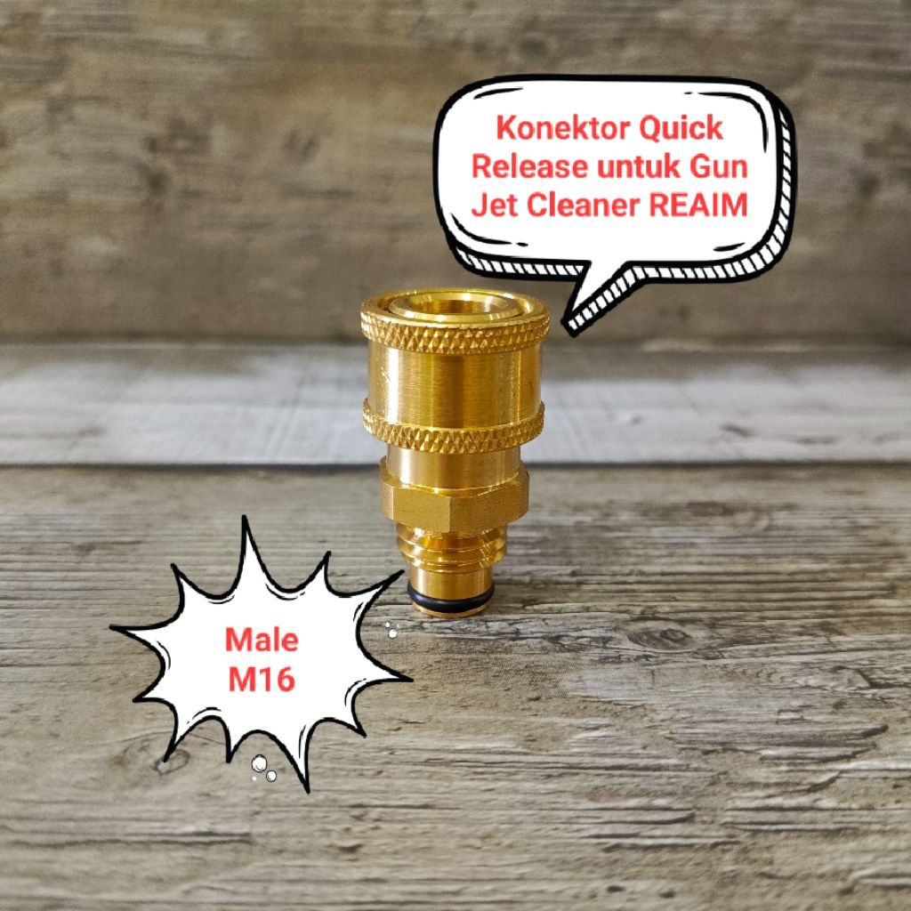 Konektor Sambungan Quick Release untuk Gun Jet Cleaner REAIM ORION Superjet 100S 100SX