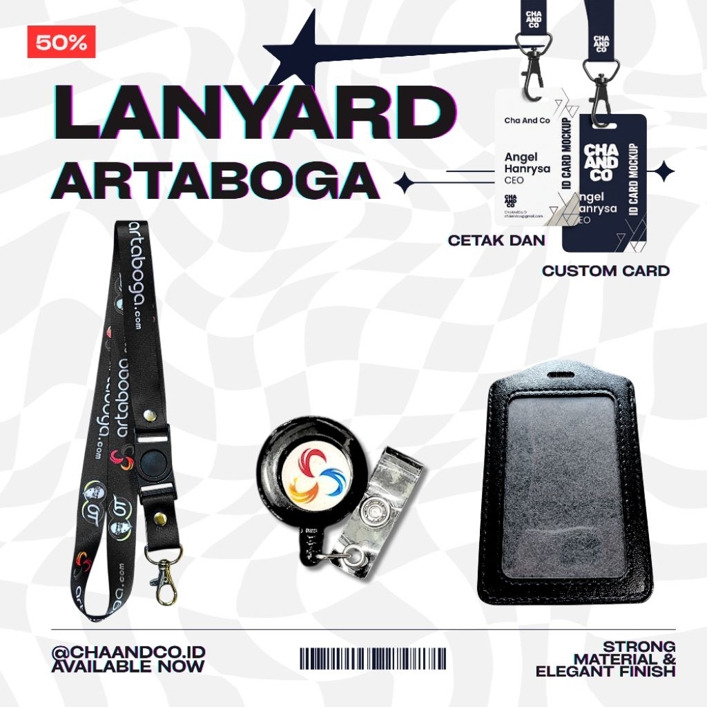 LANYARD ARTABOGA OT / LANYARD ARTABOGA PREMIUM -Ready stok langsung kirim hari ini