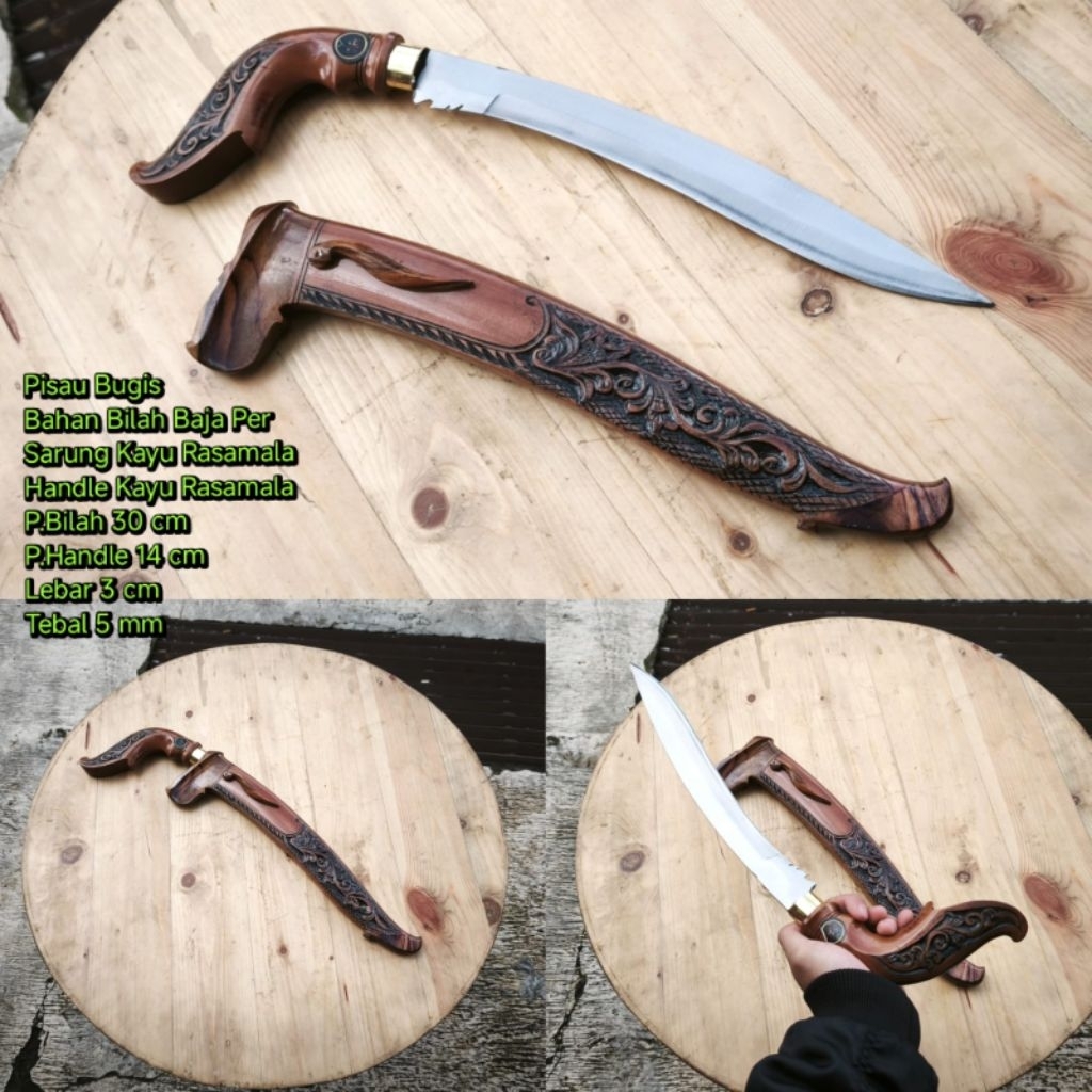 pisau bugis full ukiran