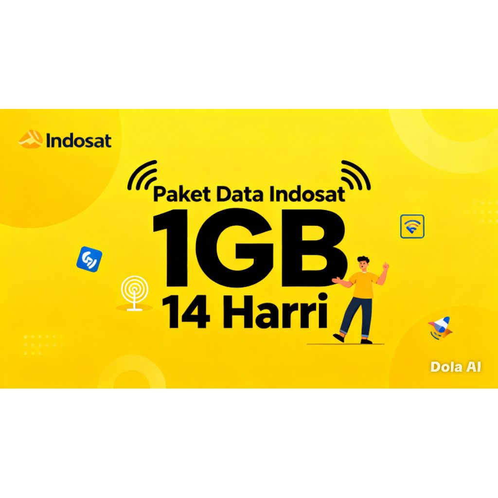 paket data Indosat 1gb 14hari