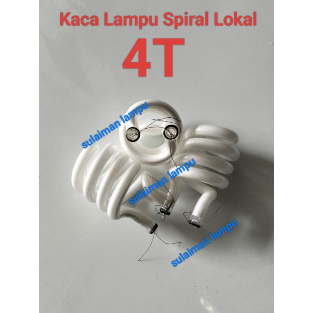 Kaca Lampu Spiral Lokal 4T