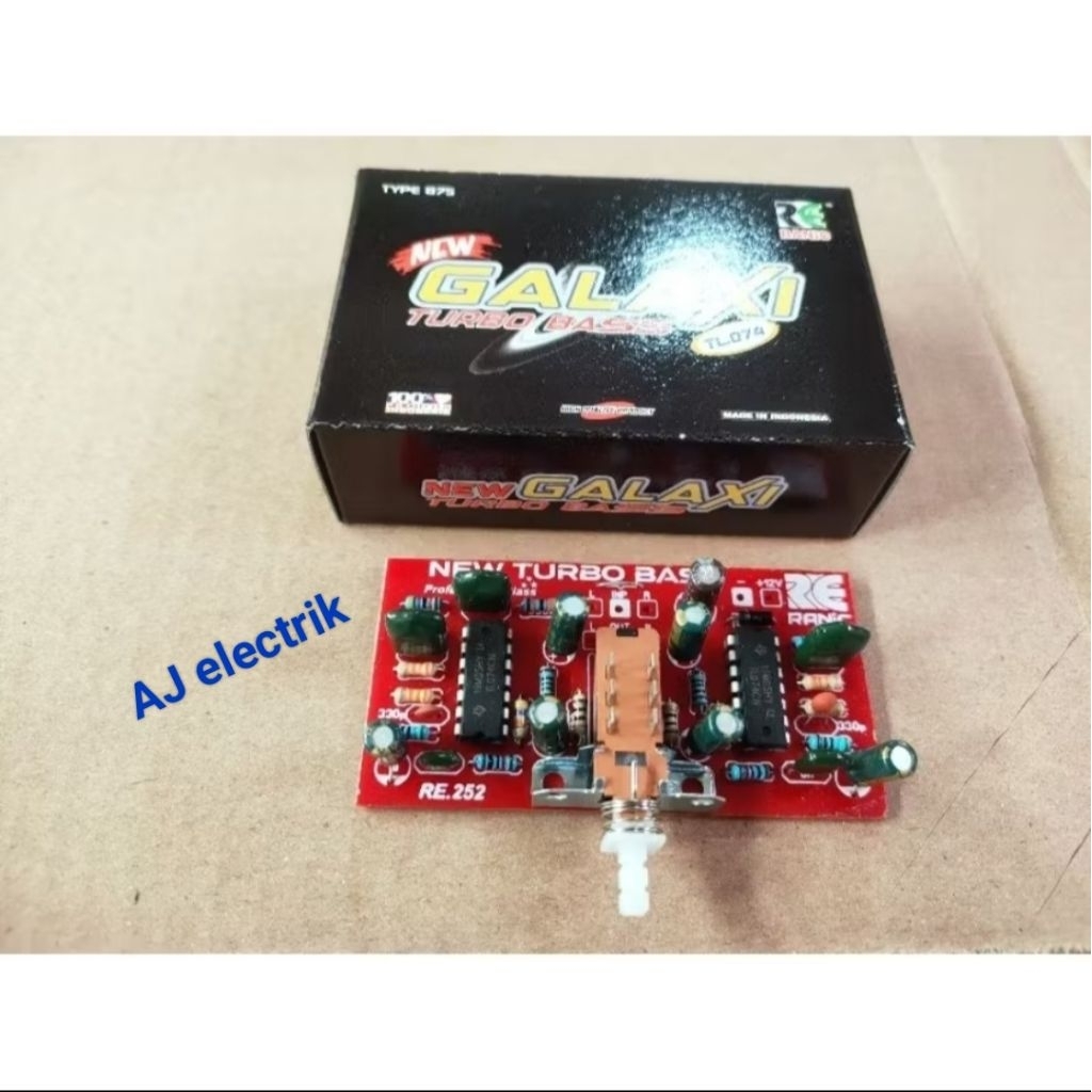 KIT GALXY NEW TURBO BASS STEREO 2 ic TL 074. 12V