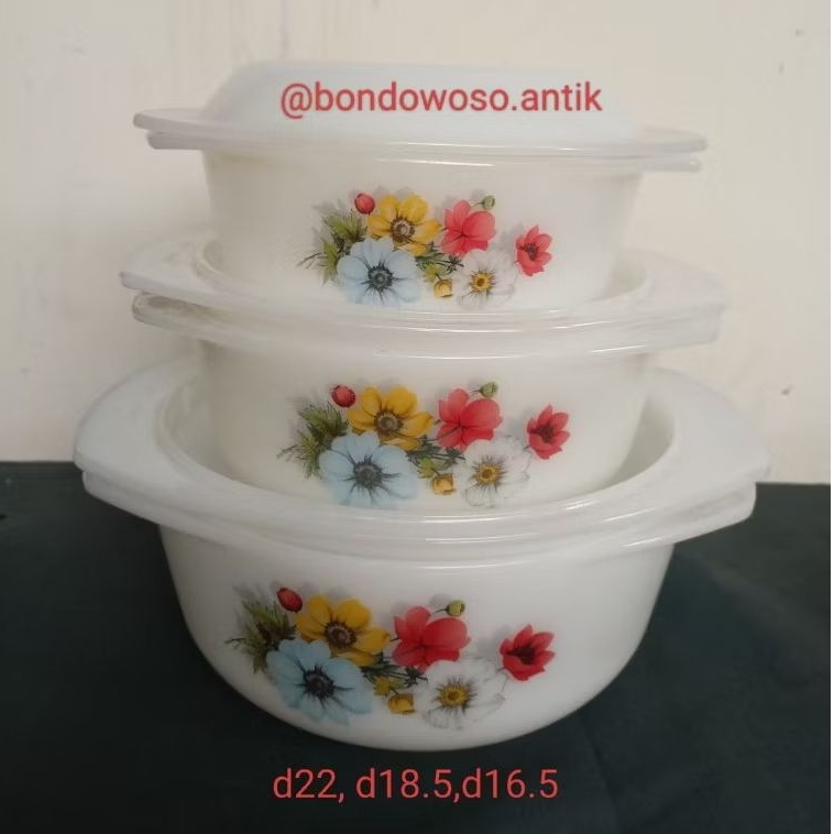 3 MANGKOK TUTUP ARCOPAL FRANCE