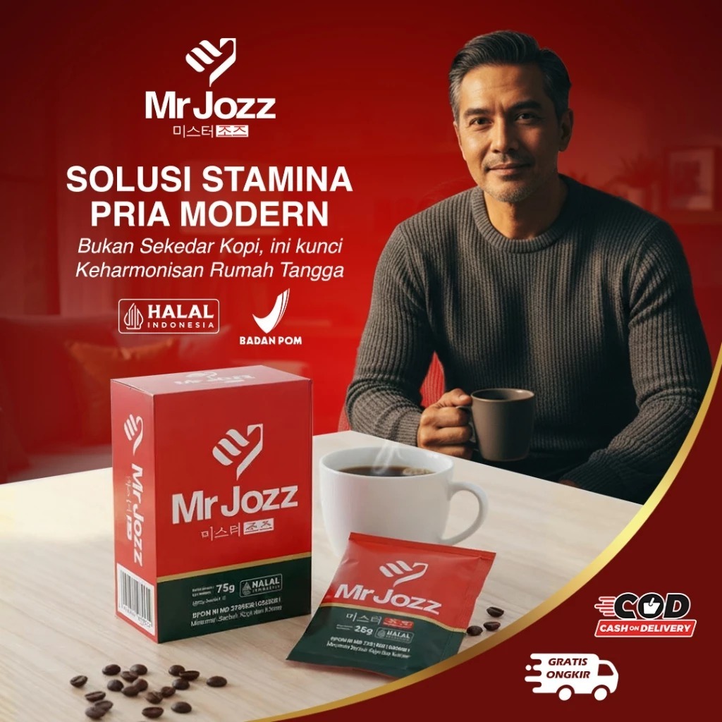MJ Kopi Herbal Pria Varian 2 Box dengan Ekstrak Biji Semangka, Ginseng, Guarana & Malt