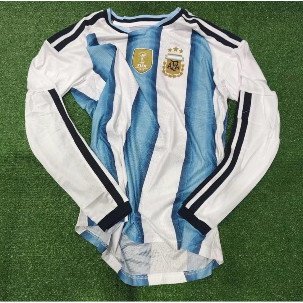 PLAYER ISSUE | ARGENTINA HOME PLAYER ISSUE LONG SLEEVE JERSEY PREMIUM QUALITY