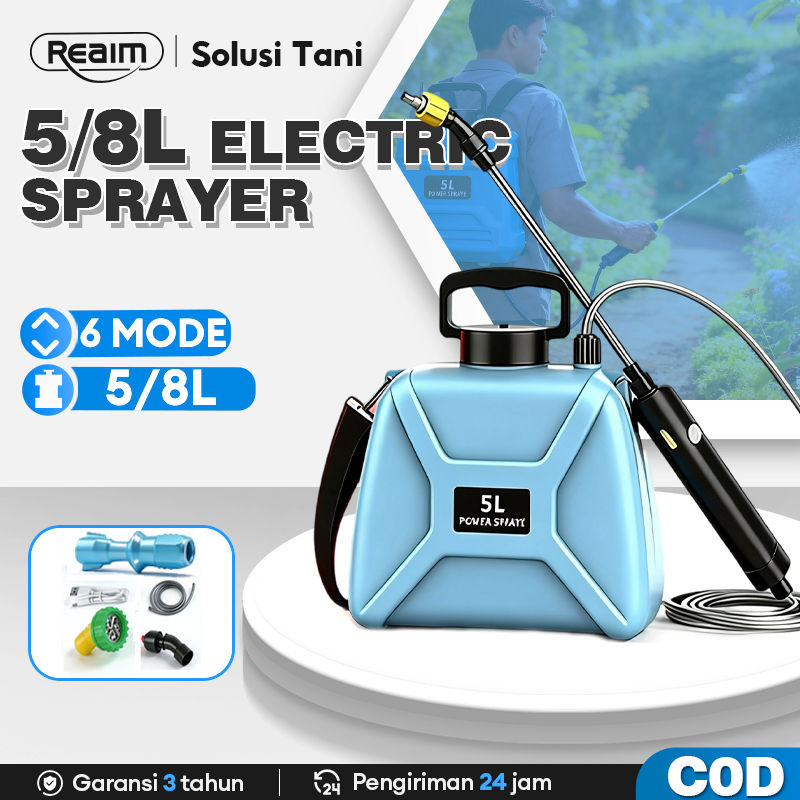 Reaim Semprotan Elektrik Sprayer Shoulder Alat Semprotan Tanaman 5/8 Hama Padi  Semprotan Elektrik O