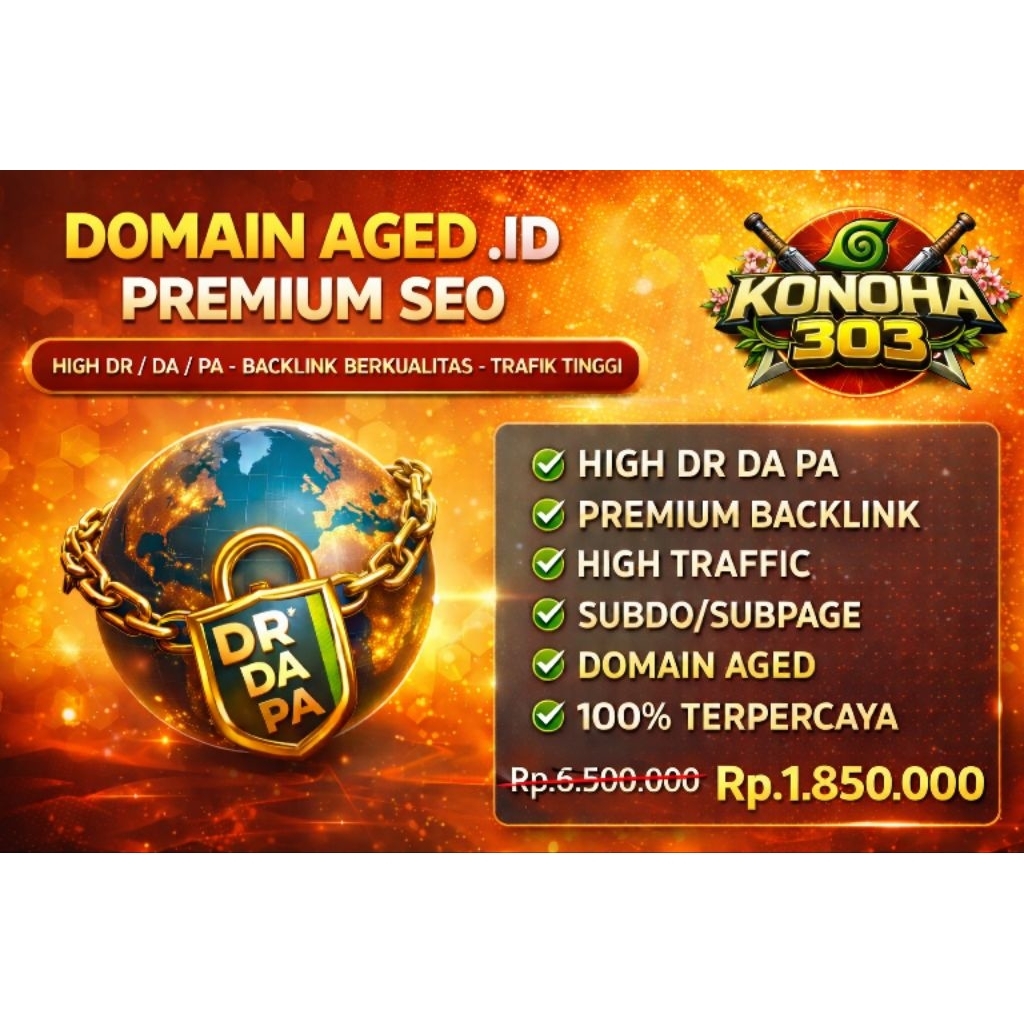 Domain Aged .ID Premium Murah | High DR DA PA | Domain Indonesia Authority Tinggi | Trafik Tinggi