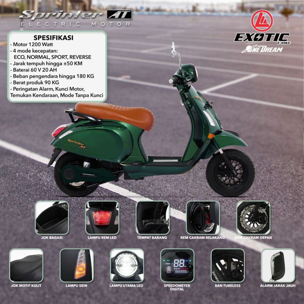 MOTOR LISTRIK EXOTIC SPRINTER AT