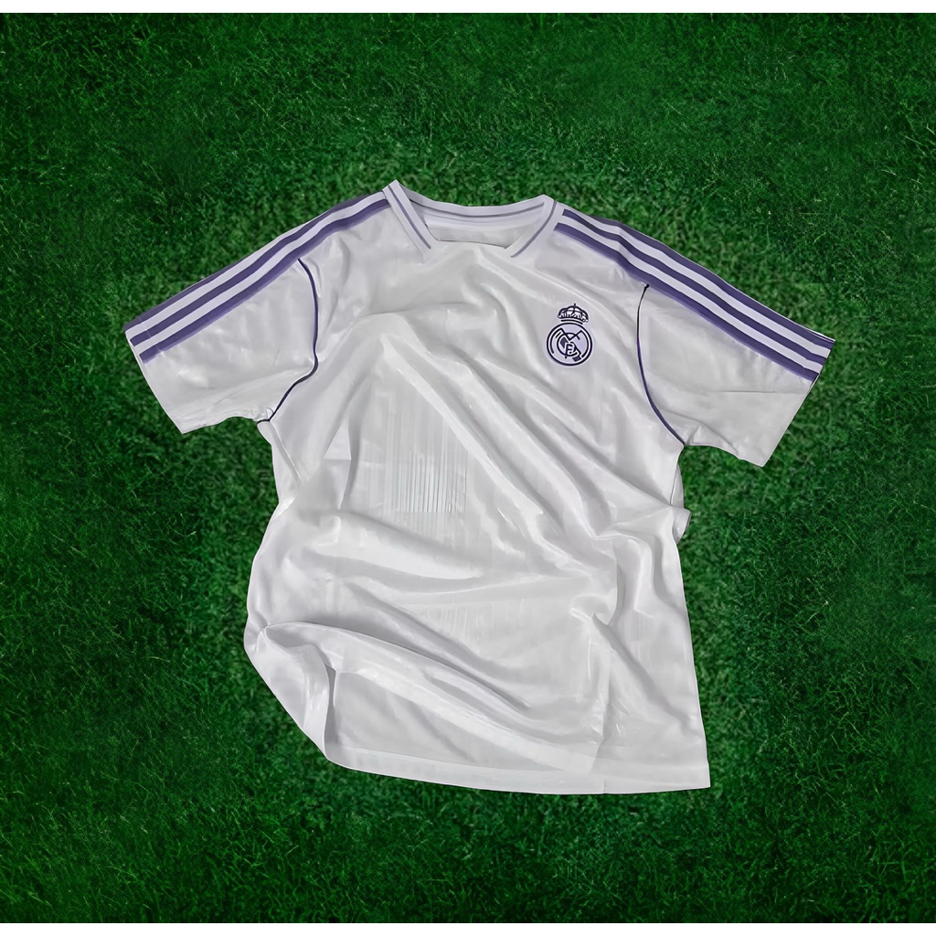 MEDRIDD LIFETSYLE JERSEY TERACE ICON 25/26 JERSEY TERRACE ICON MEDRIDD PUTIH PREMIUM QUALITY