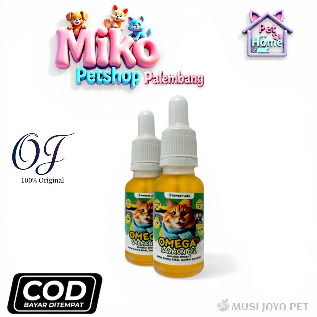 Vitamin Kucing Salmon Oil Royal Cats Omega+ 20ml Original