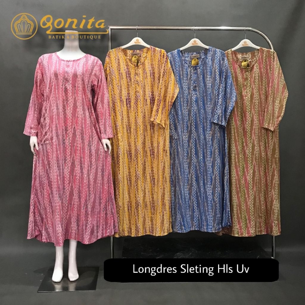 longdress qonita//Daster qonita//batik qonita batik//batik pekalongan ori