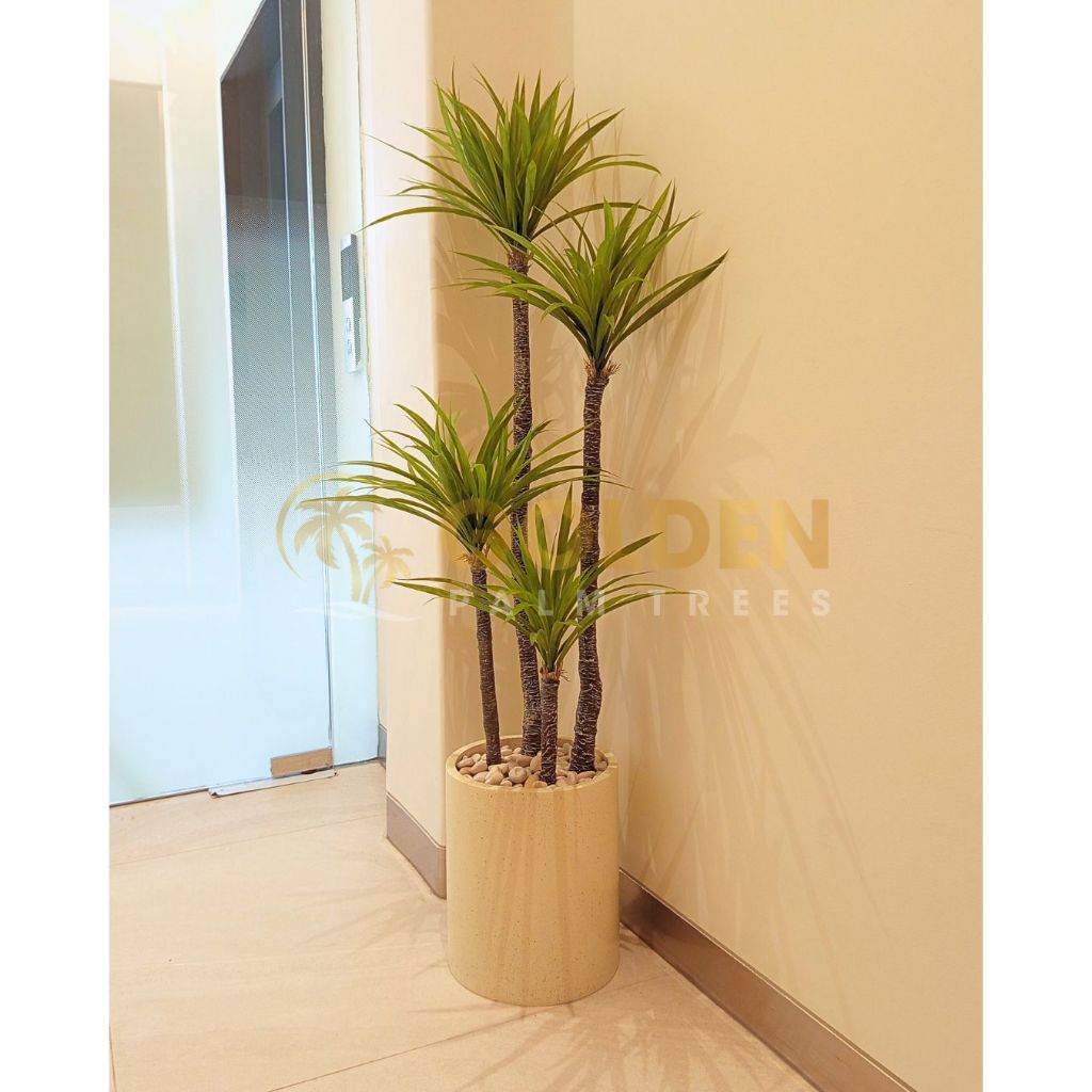 Pohon artificial pandan bali cabang 4 + pot