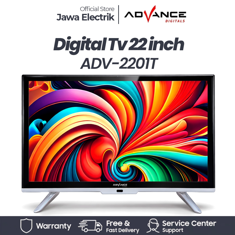 TV LED Digital Advance ADV-2201T TV HD 22 inch FULL HD TV FREE PACKING KAYU
