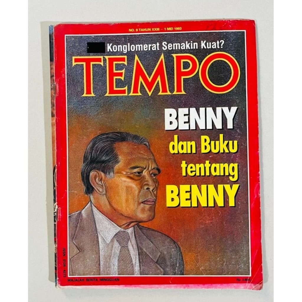 Majalah Tempo lama 1 Mei 1993 - Benny dan Buku Tentang Benny Moerdani - sisipan Tempo artikel Franki