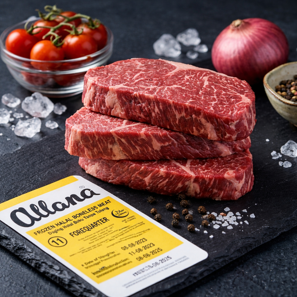 1Mart ALLANA Frozen Buffalo Meat 1kg - Daging Kerbau Beku Import Premium - Bulk & Trimming