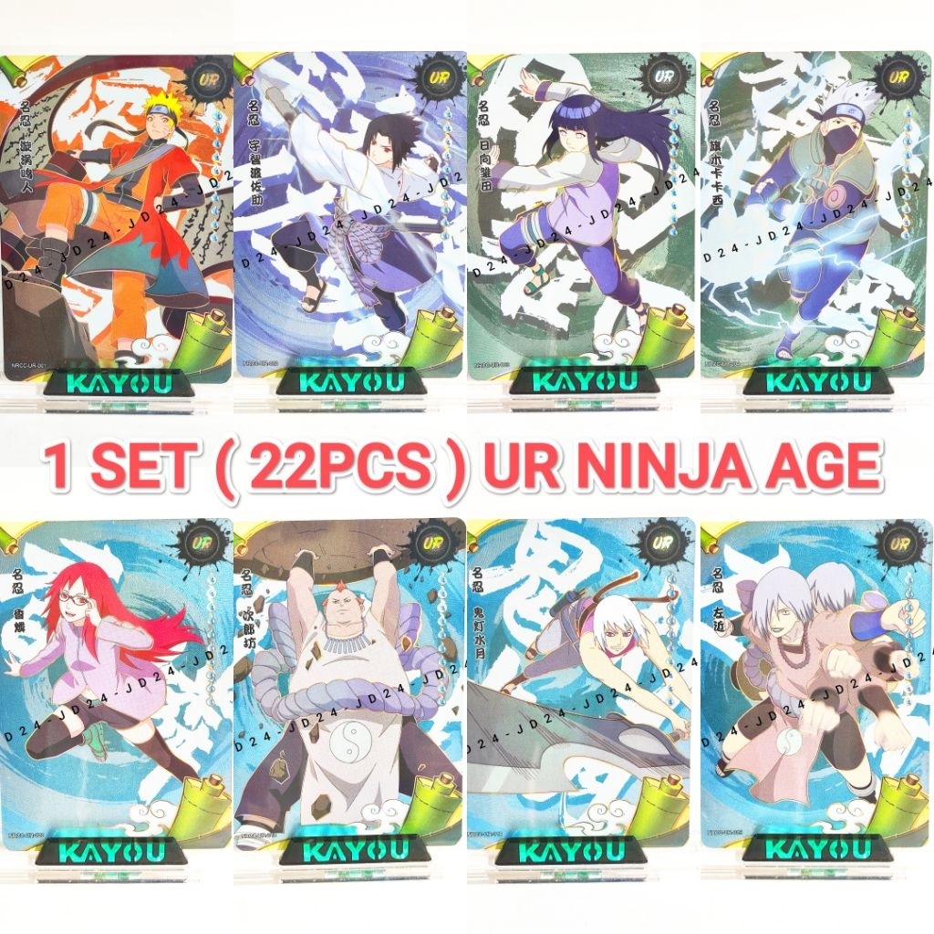 [[ ORI ]] KARTU NARUTO NINJA AGE UR SET ( 22 PCS )