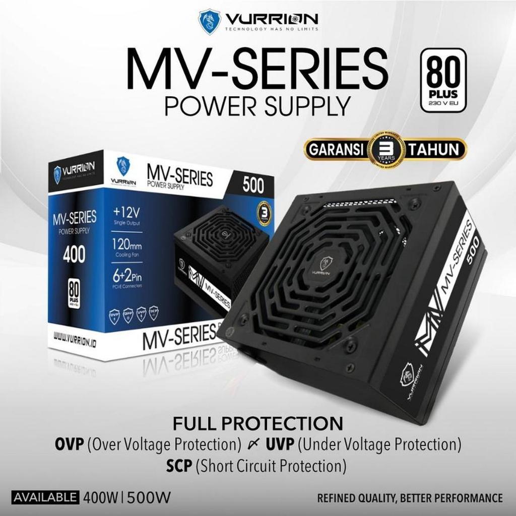 PSU VURRION MV-SERIES 400W 80 PLUS pure POWER SUPPLY