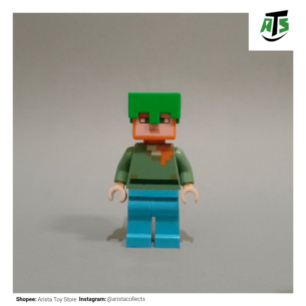 LEGO Mine Craft Minifigure - ALEX (Turtle Shell & Diamond Pants)