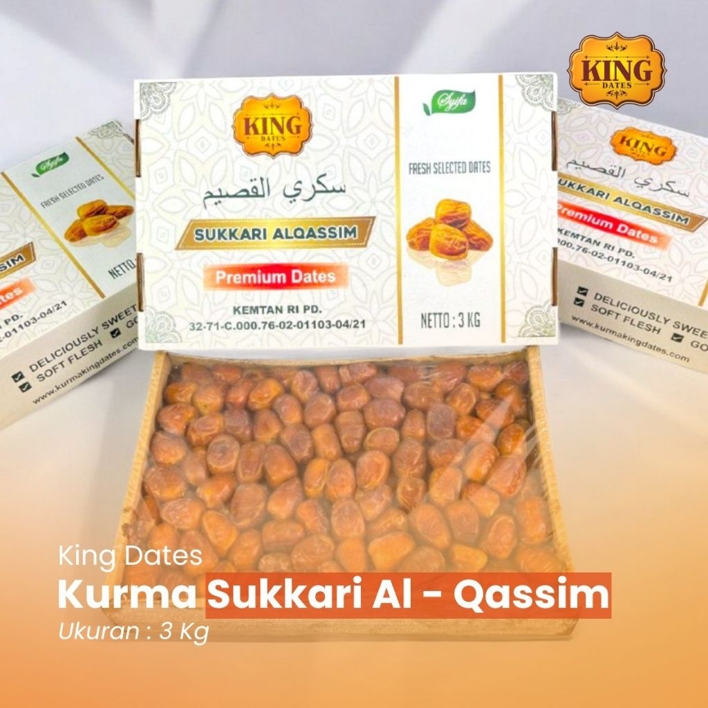 Kurma Sukkari Premium King Dates 3kg