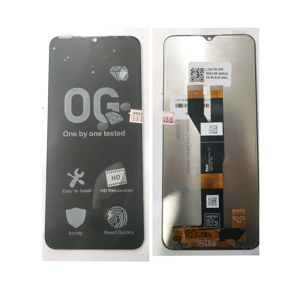 LCD OP NARZO 50i layar touchscreen