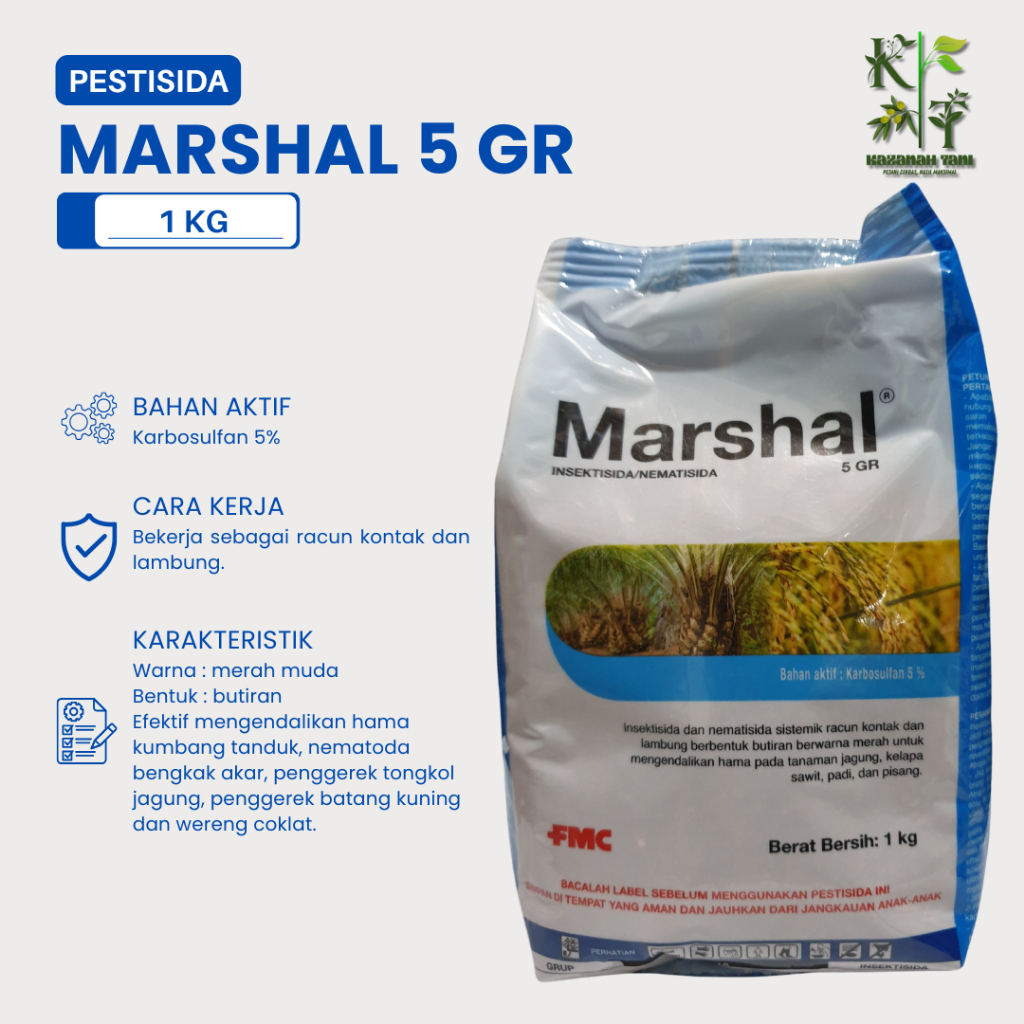 Pestisida Marshal 5GR 1 kg Insektisida Nematisida Karbosulfan