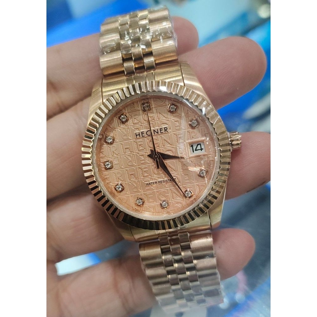 Hegner 1717 all rose gold jam wanita / pria