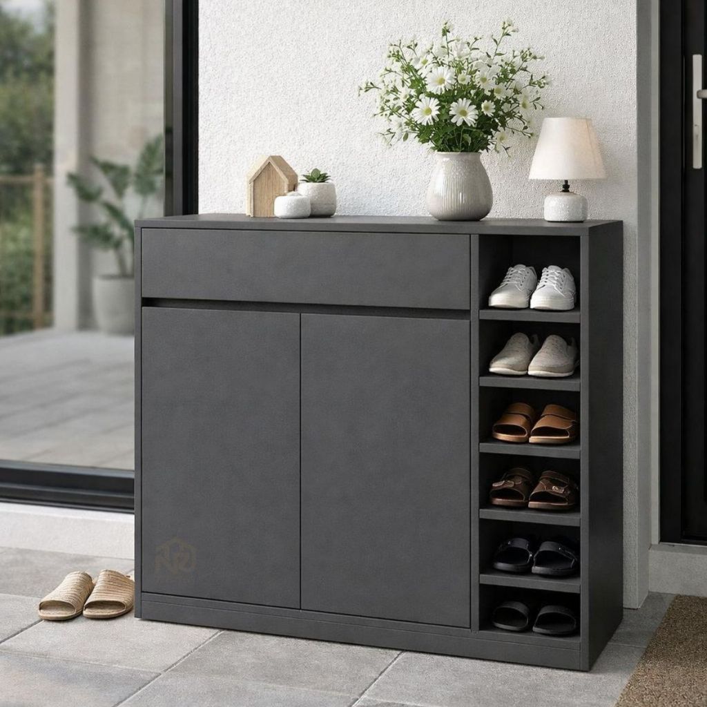 Lemari Kabinet Minimalis Drawer Lemari Buffet Rak Sepatu Aesthetic