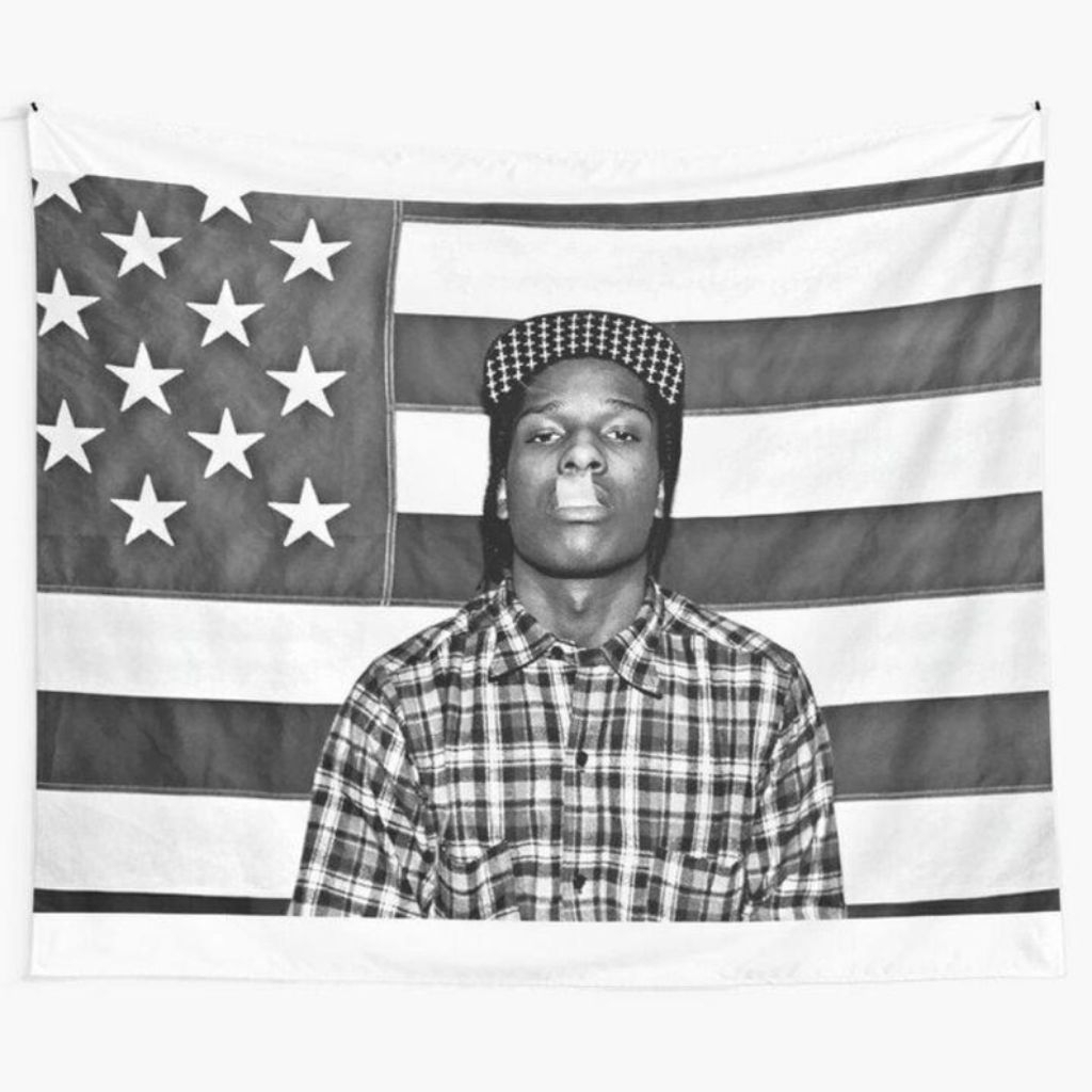 ASAP Rocky American Flag Tapestry, ASAP Rocky Merch